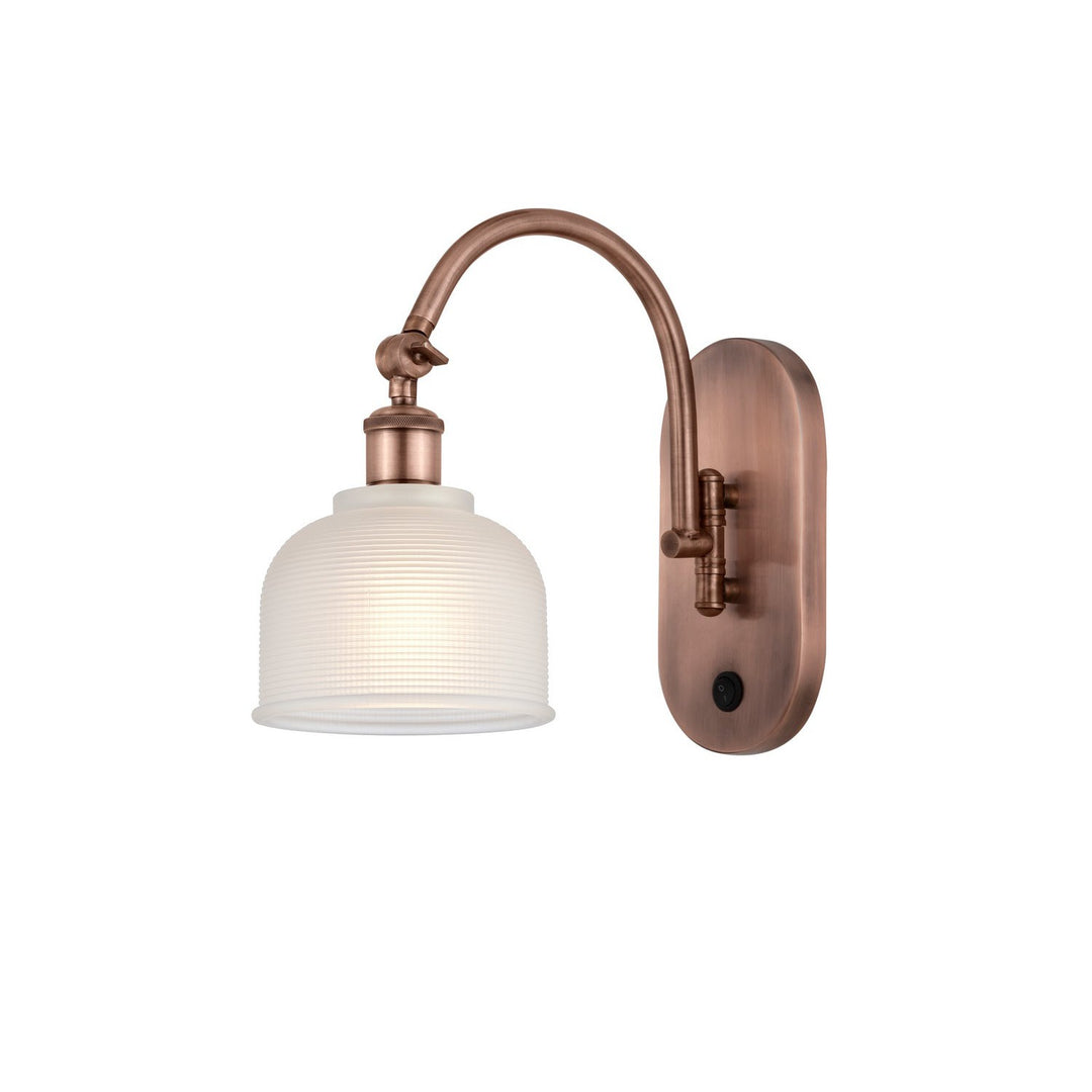 Innovations Ballston 518-1W-AC-G411-LED Wall Sconce Light - Antique Copper