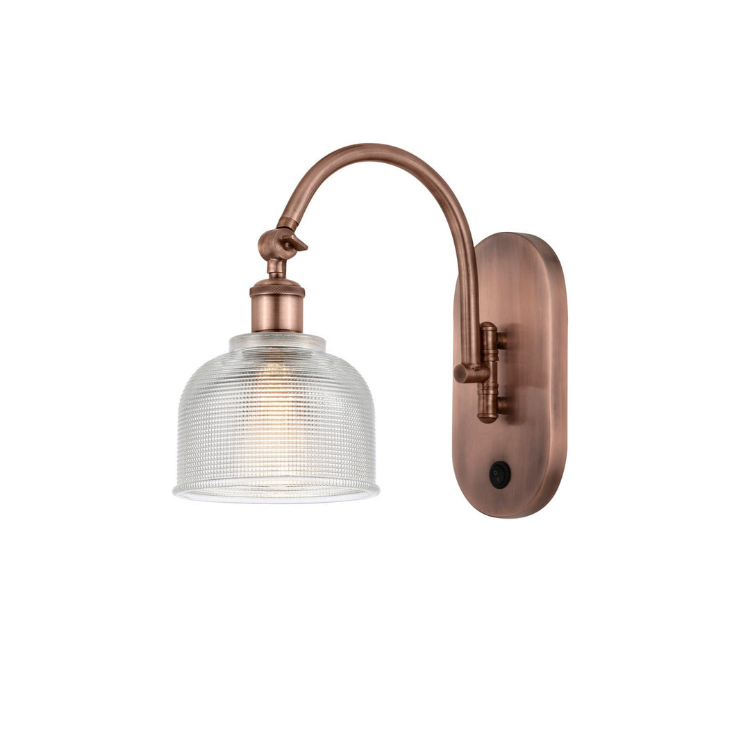 Innovations Ballston 518-1W-AC-G412 Wall Sconce Light - Antique Copper