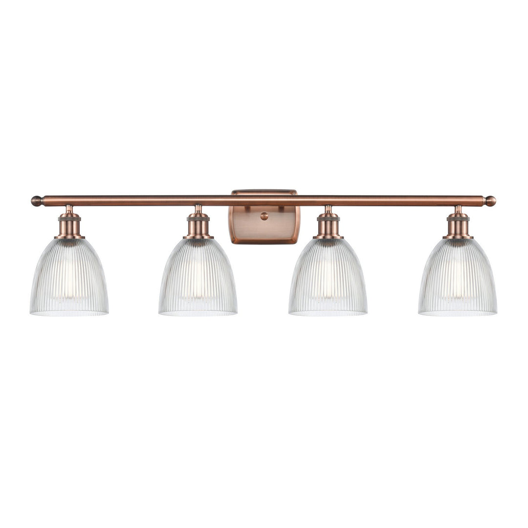 Innovations Ballston 516-4W-AC-G382-LED Bath Vanity Light 36 in. wide - Antique Copper