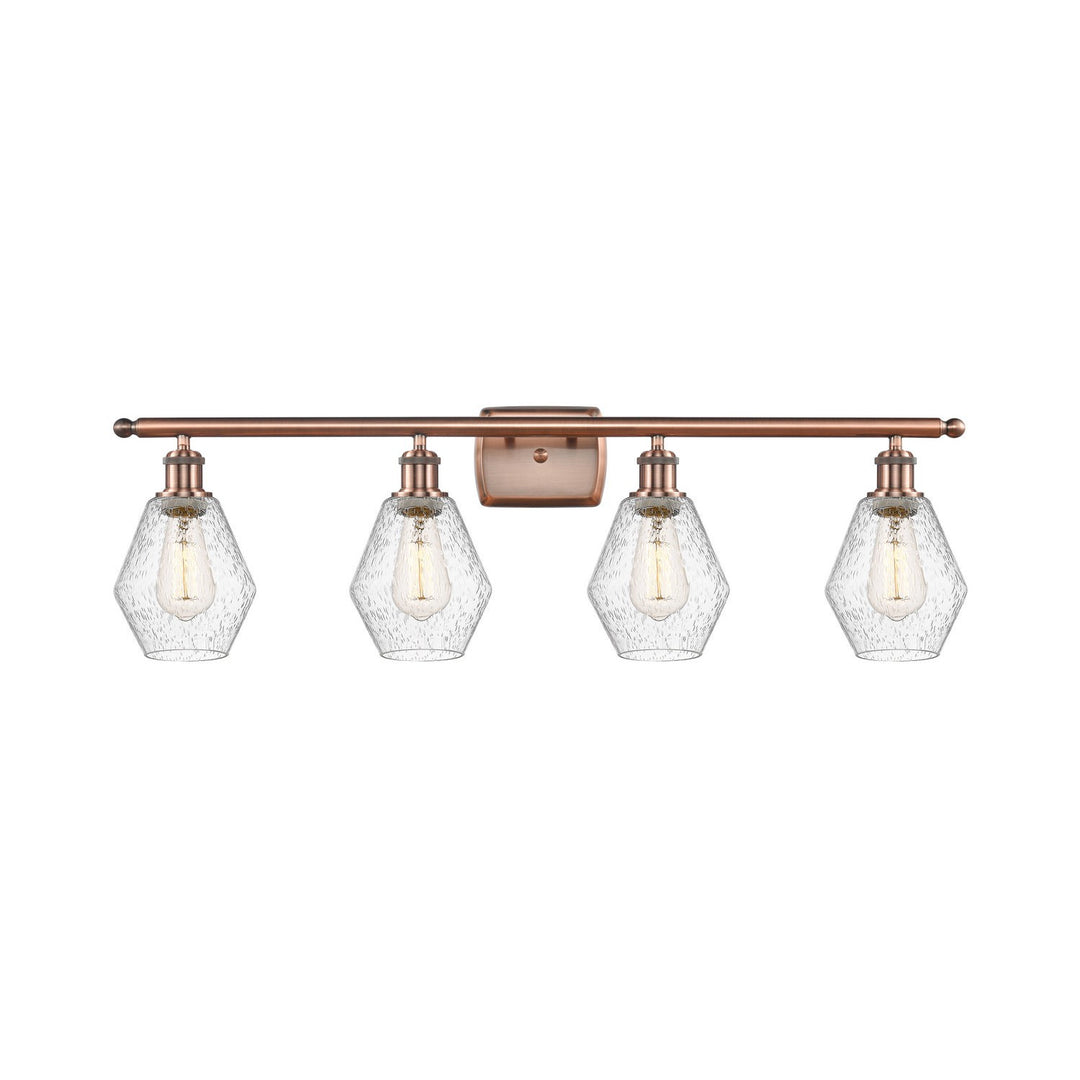 Innovations Ballston 516-4W-AC-G654-6-LED Bath Vanity Light 36 in. wide - Antique Copper