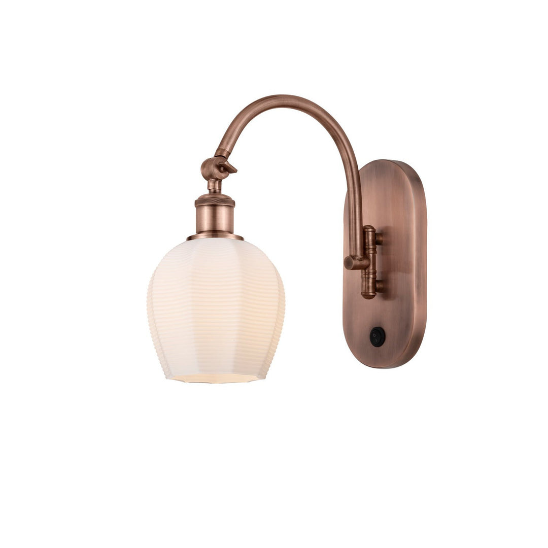 Innovations Ballston 518-1W-AC-G461-6 Wall Sconce Light - Antique Copper
