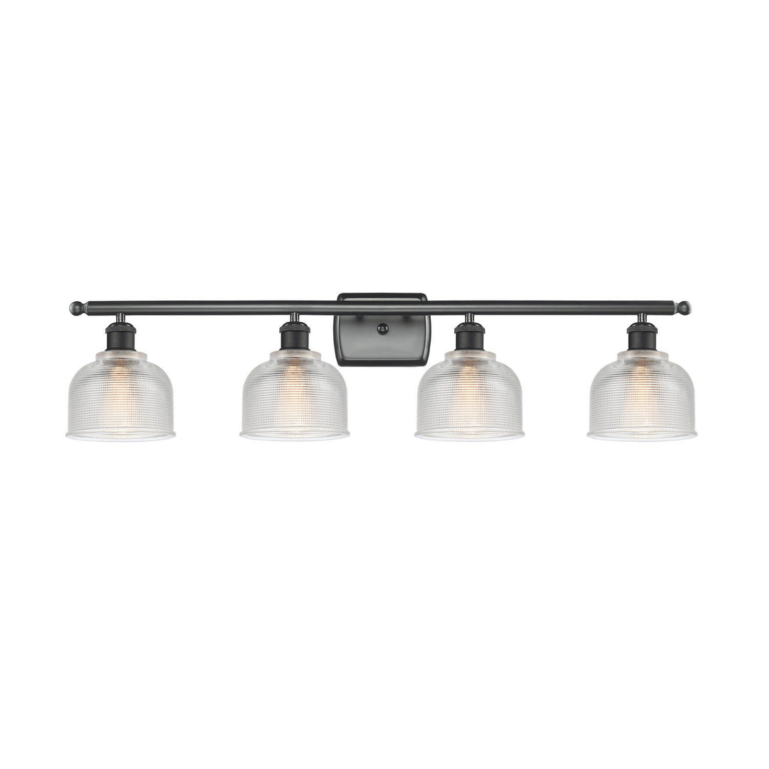 Innovations Ballston 516-4W-BK-G412-LED Bath Vanity Light 36 in. wide - Matte Black