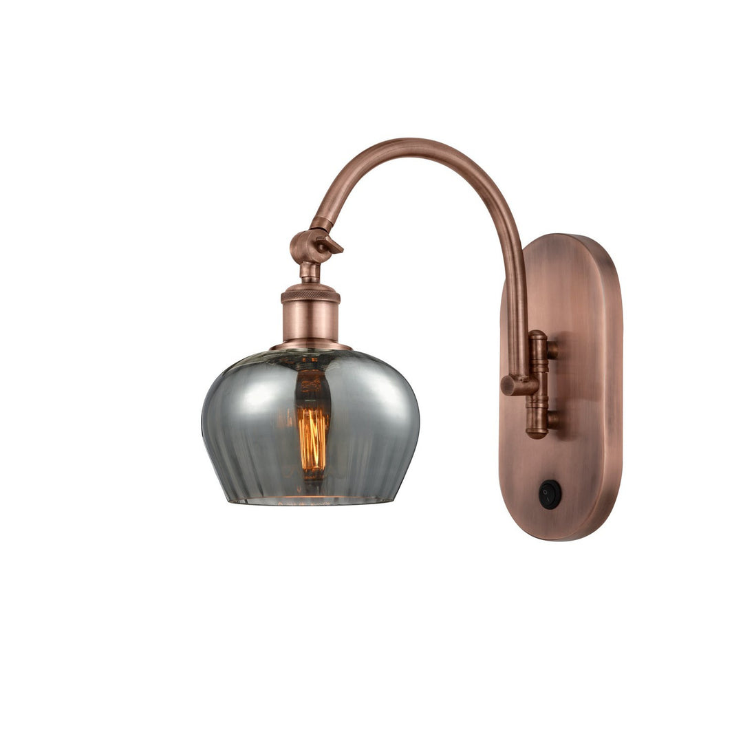 Innovations Ballston 518-1W-AC-G93 Wall Sconce Light - Antique Copper