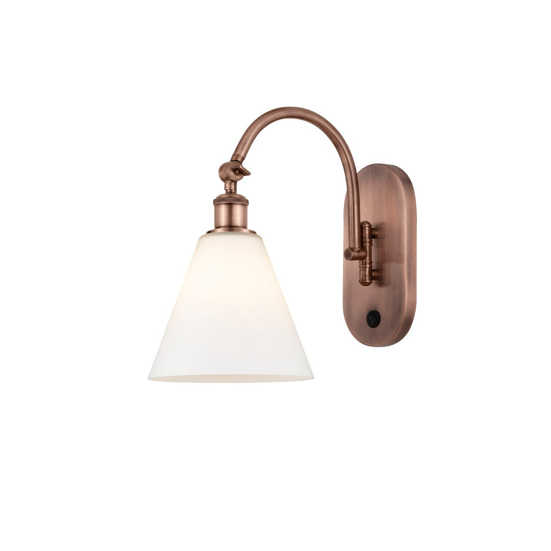 Innovations Ballston 518-1W-AC-GBC-81 Wall Sconce Light - Antique Copper