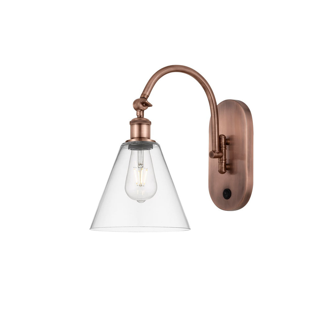 Innovations Ballston 518-1W-AC-GBC-82 Wall Sconce Light - Antique Copper