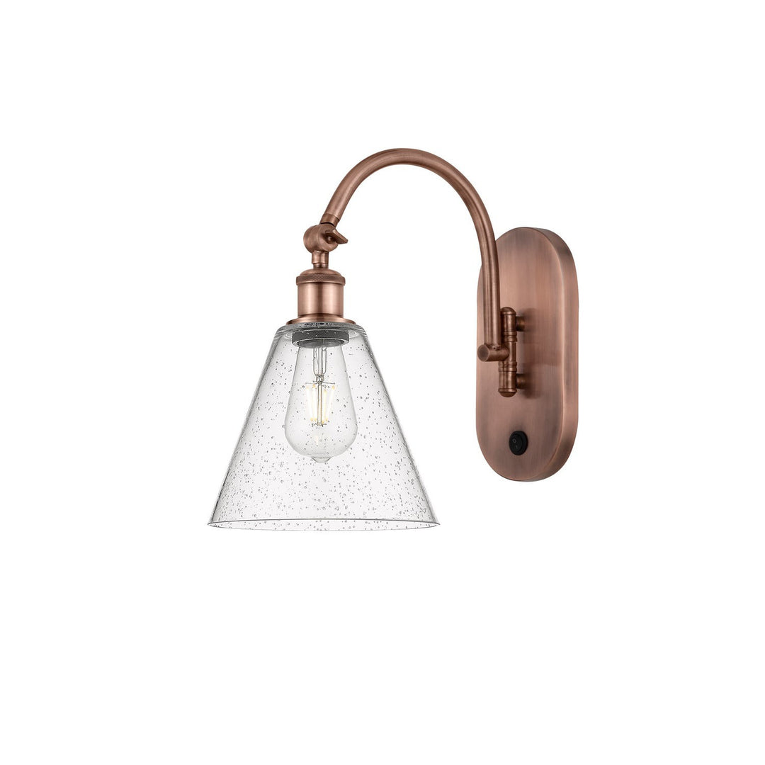 Innovations Ballston 518-1W-AC-GBC-84 Wall Sconce Light - Antique Copper