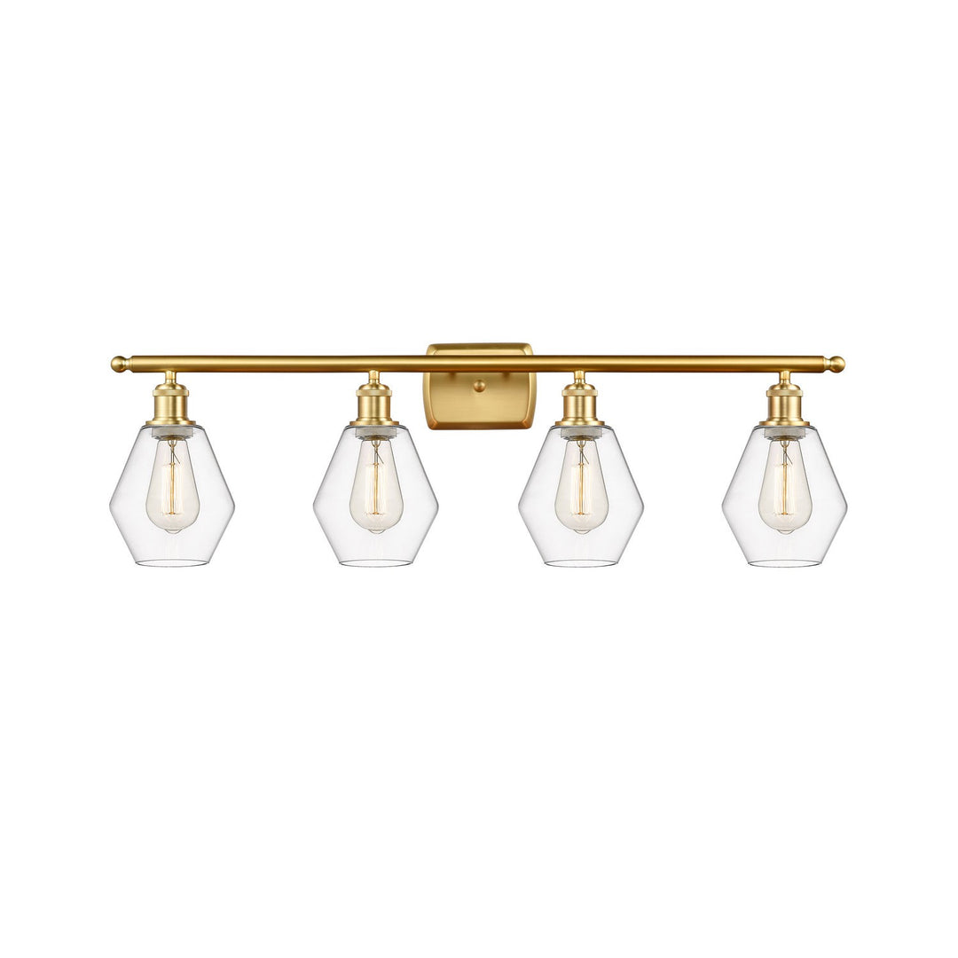 Innovations Ballston 516-4W-SG-G652-6-LED Bath Vanity Light 36 in. wide - Satin Gold