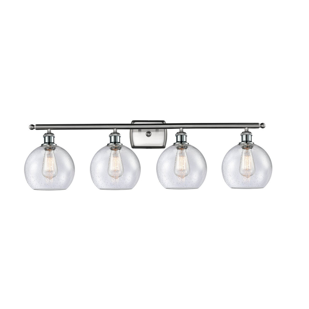 Innovations Ballston 516-4W-SN-G124-8-LED Bath Vanity Light 36 in. wide - Brushed Satin Nickel