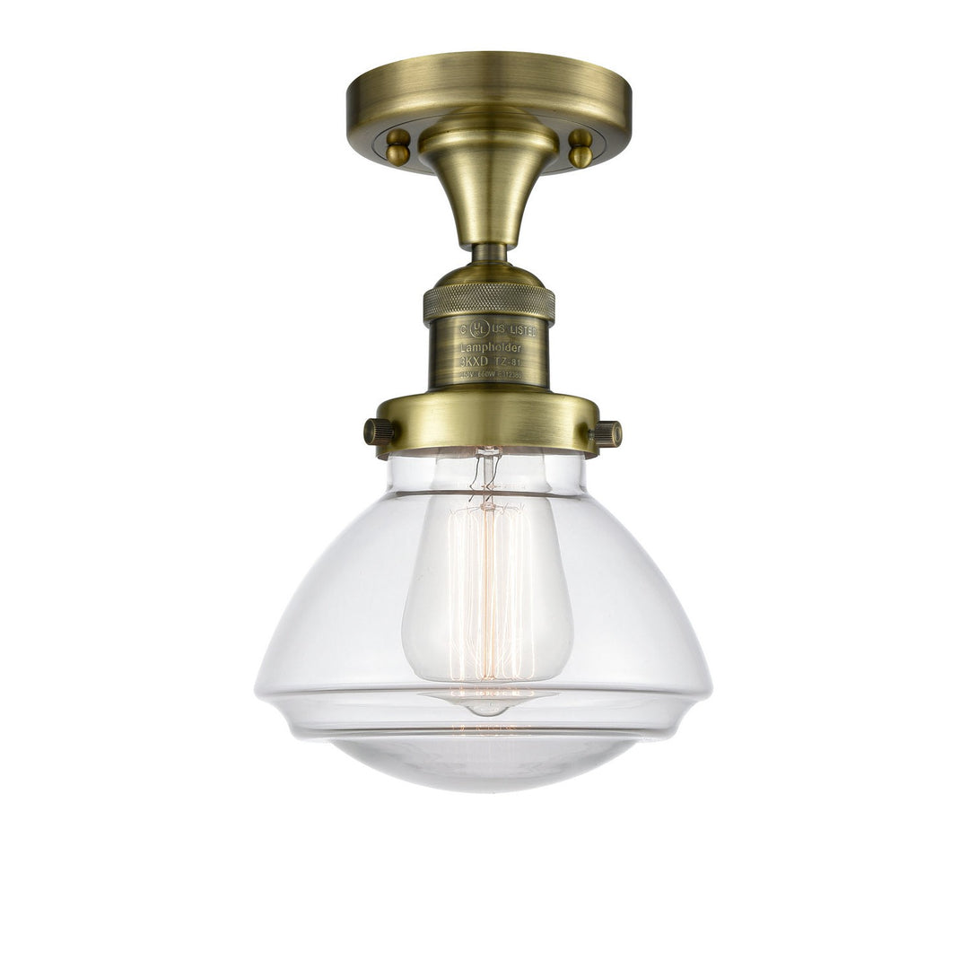 Innovations Franklin Restoration 517-1CH-AB-G322 Ceiling Light - Antique Brass