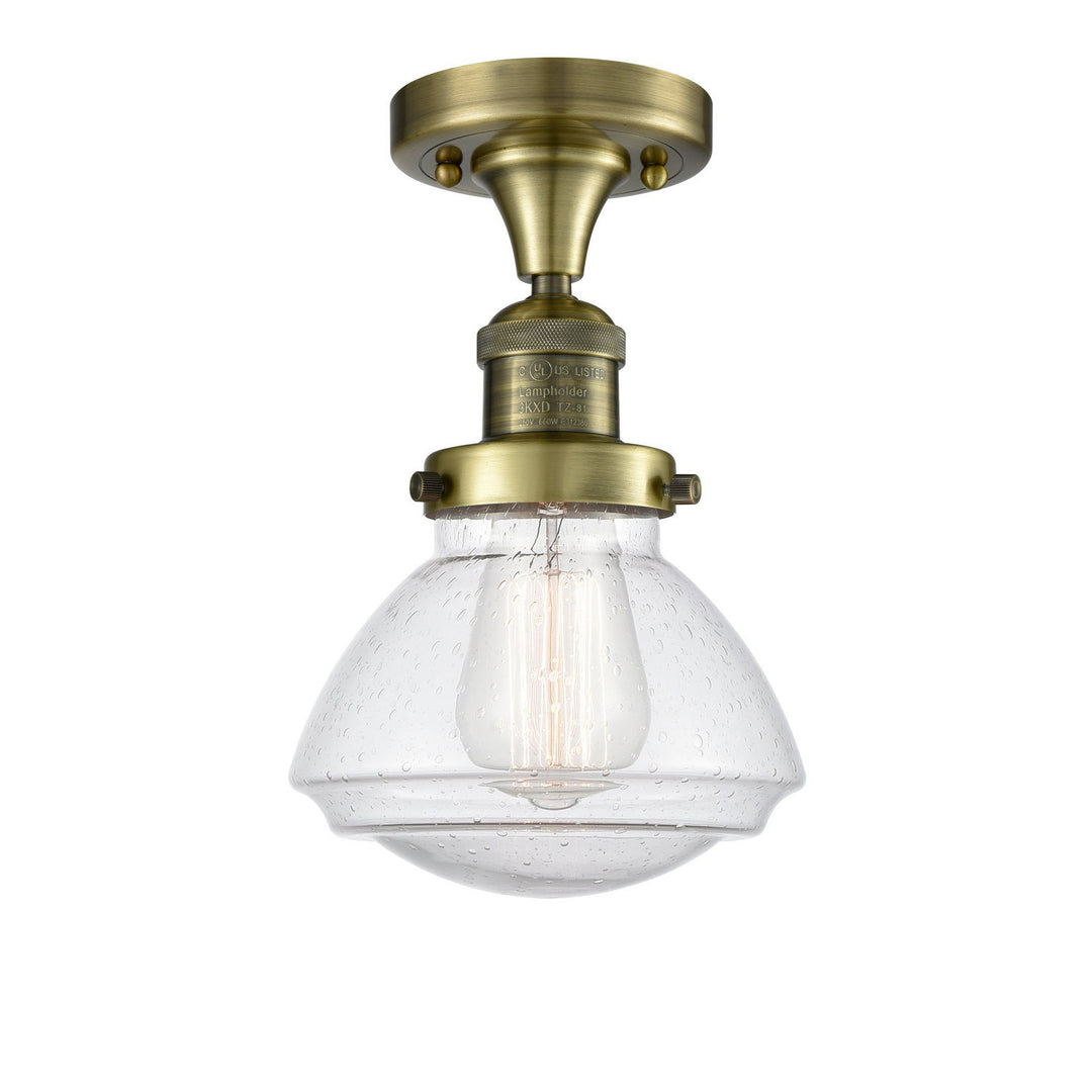 Innovations Franklin Restoration 517-1CH-AB-G324 Ceiling Light - Antique Brass