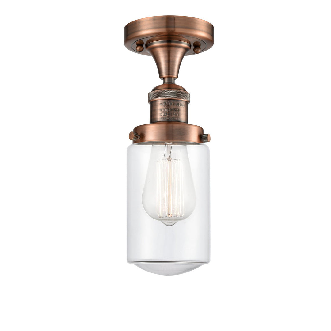 Innovations Franklin Restoration 517-1CH-AC-G312 Ceiling Light - Antique Copper