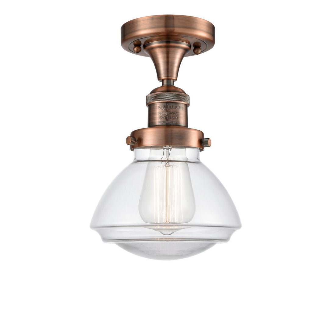 Innovations Franklin Restoration 517-1CH-AC-G322 Ceiling Light - Antique Copper