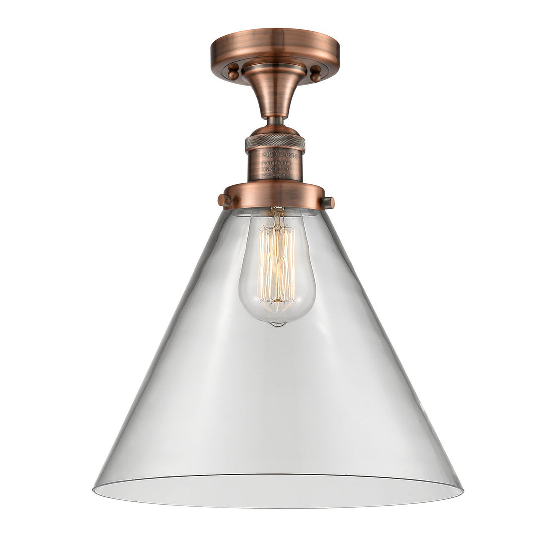 Innovations Franklin Restoration 517-1CH-AC-G42-L Ceiling Light - Antique Copper