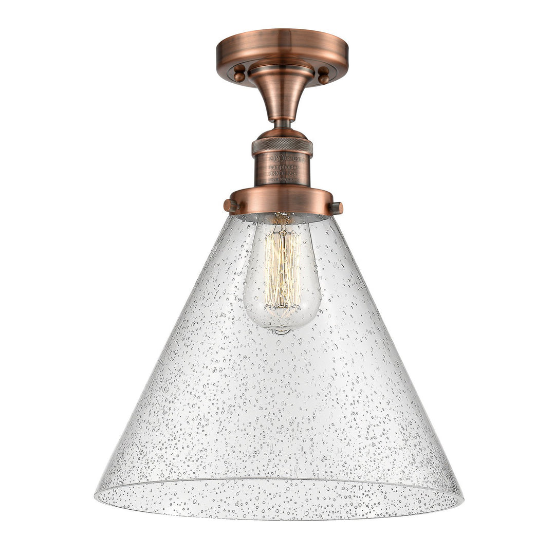 Innovations Franklin Restoration 517-1CH-AC-G44-L-LED Ceiling Light - Antique Copper