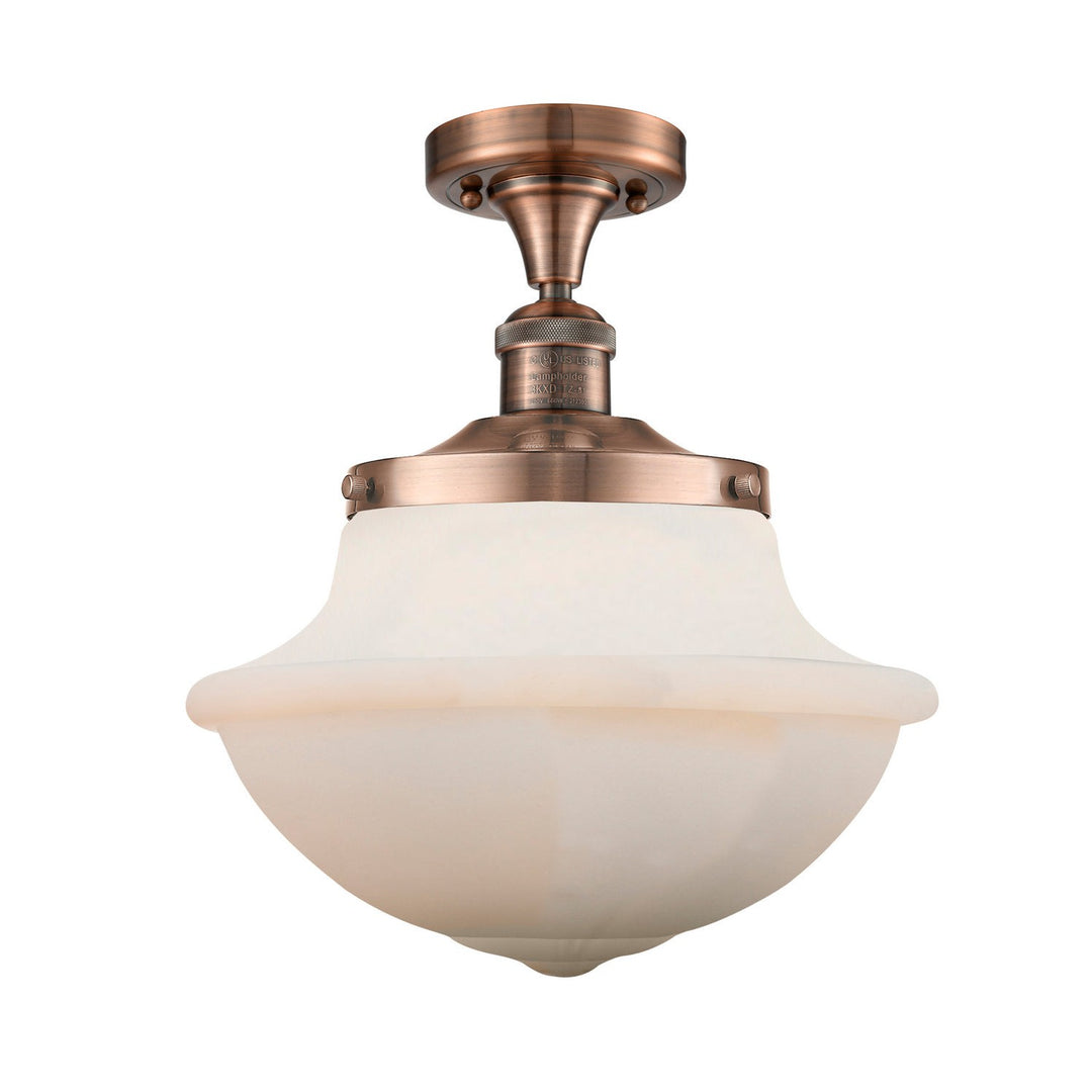 Innovations Franklin Restoration 517-1CH-AC-G541-LED Ceiling Light - Antique Copper