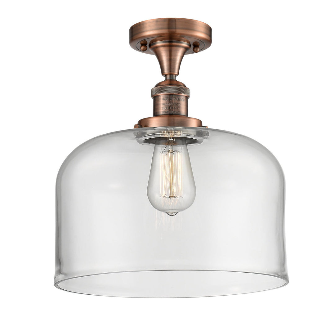 Innovations Franklin Restoration 517-1CH-AC-G72-L-LED Ceiling Light - Antique Copper