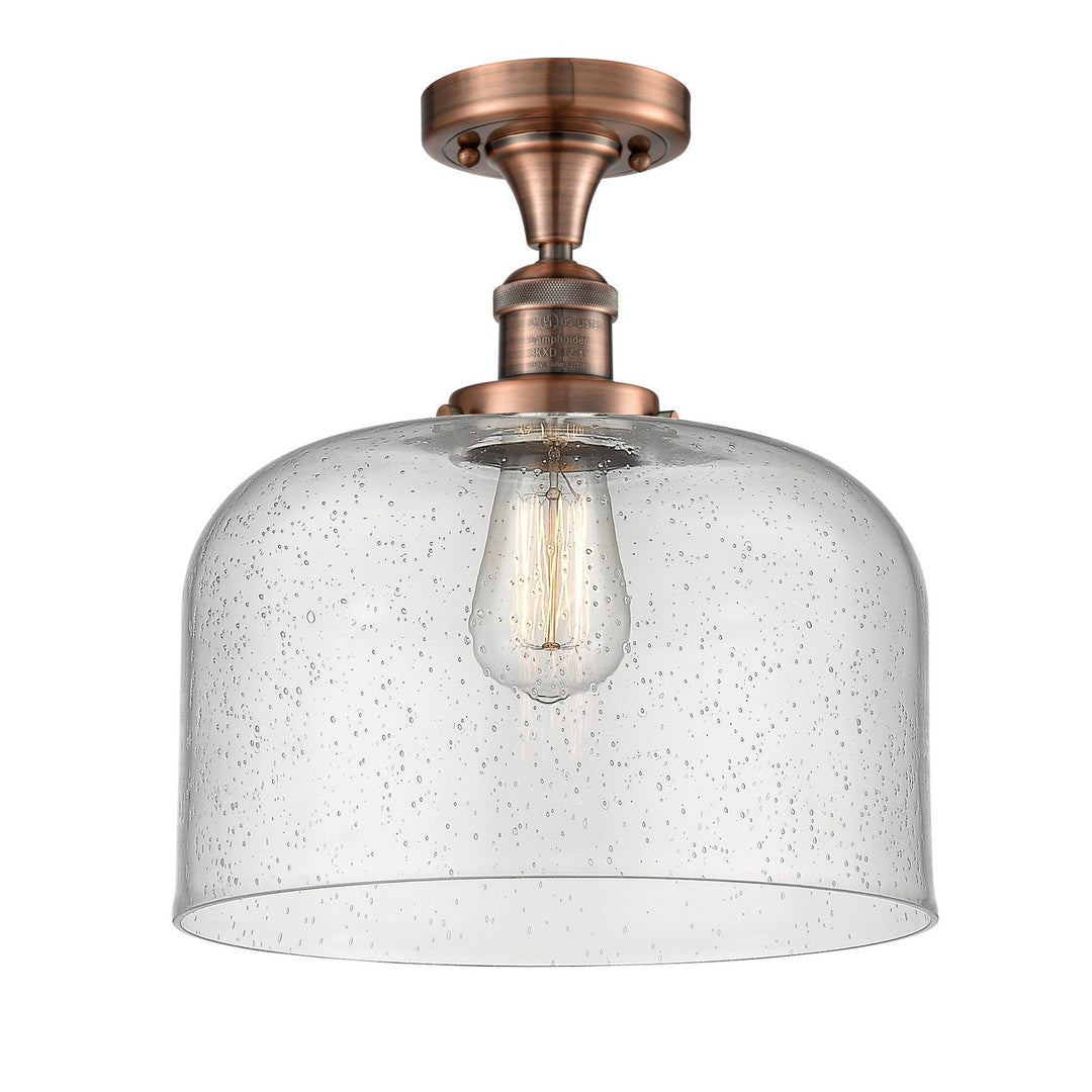 Innovations Franklin Restoration 517-1CH-AC-G74-L-LED Ceiling Light - Antique Copper