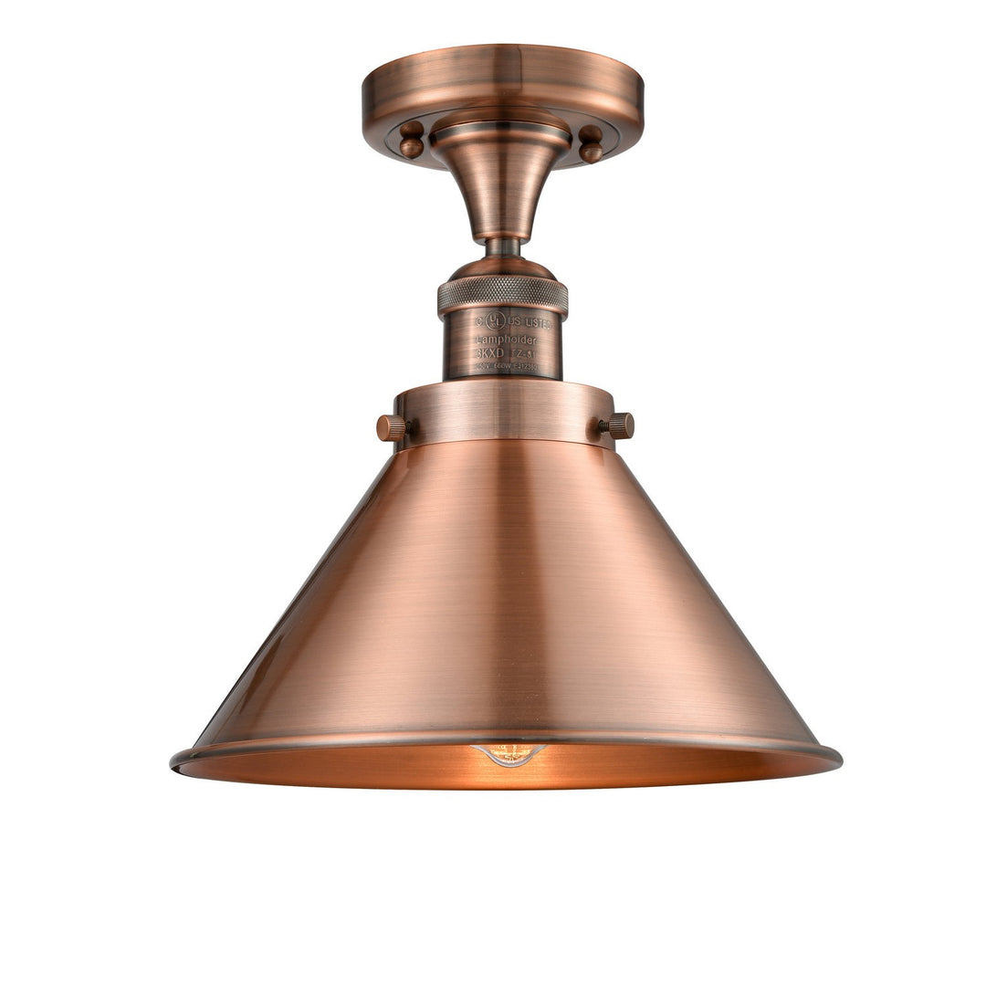 Innovations Franklin Restoration 517-1CH-AC-M10-AC-LED Ceiling Light - Antique Copper