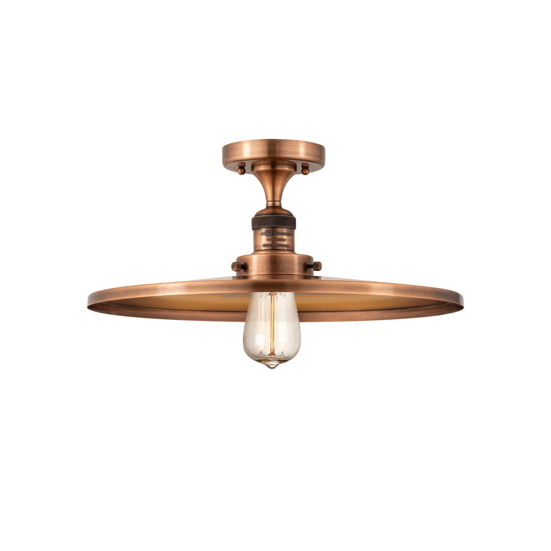 Innovations Franklin Restoration 517-1CH-AC-MFR-AC-16-LED Ceiling Light - Antique Copper