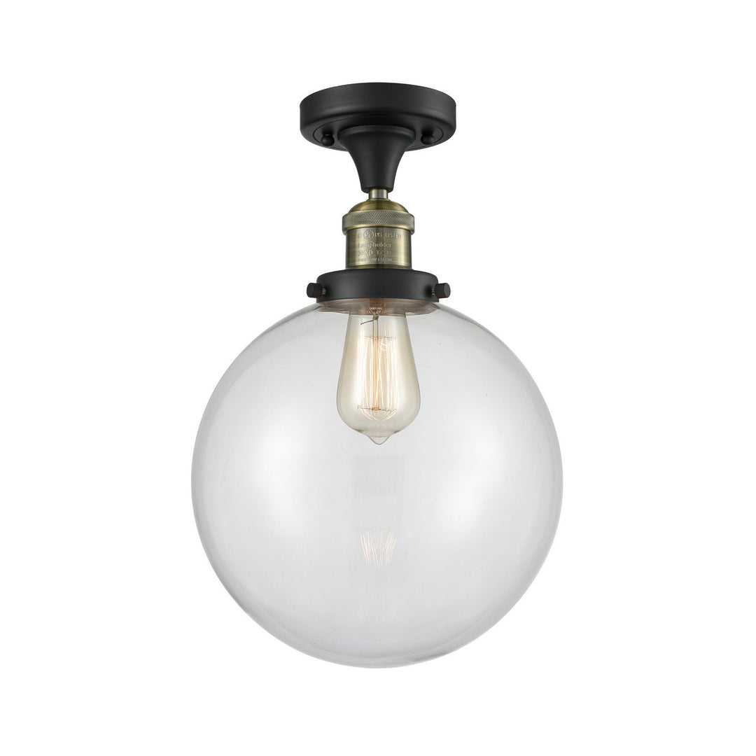 Innovations Franklin Restoration 517-1CH-BAB-G202-10 Ceiling Light - Black Antique Brass