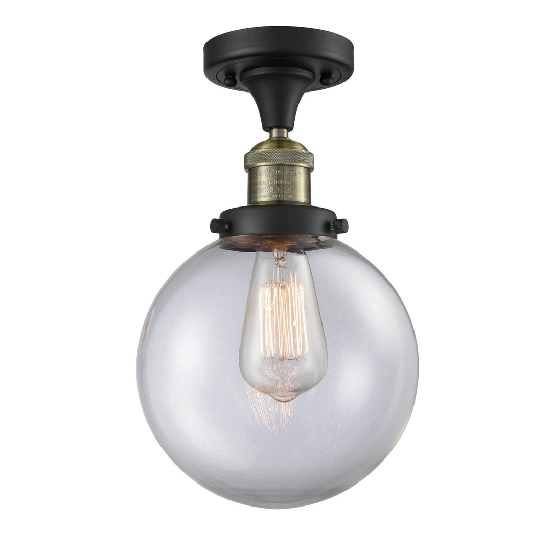 Innovations Franklin Restoration 517-1CH-BAB-G202-8-LED Ceiling Light - Black Antique Brass