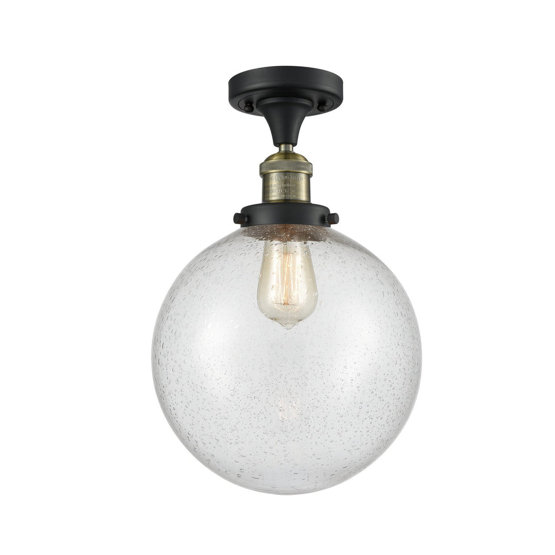 Innovations Franklin Restoration 517-1CH-BAB-G204-10-LED Ceiling Light - Black Antique Brass