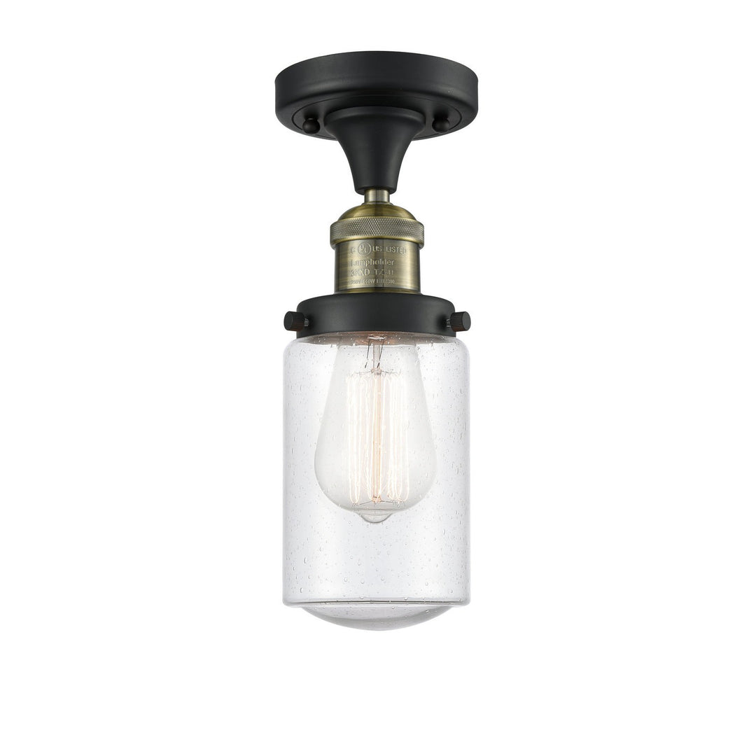 Innovations Franklin Restoration 517-1CH-BAB-G314-LED Ceiling Light - Black Antique Brass