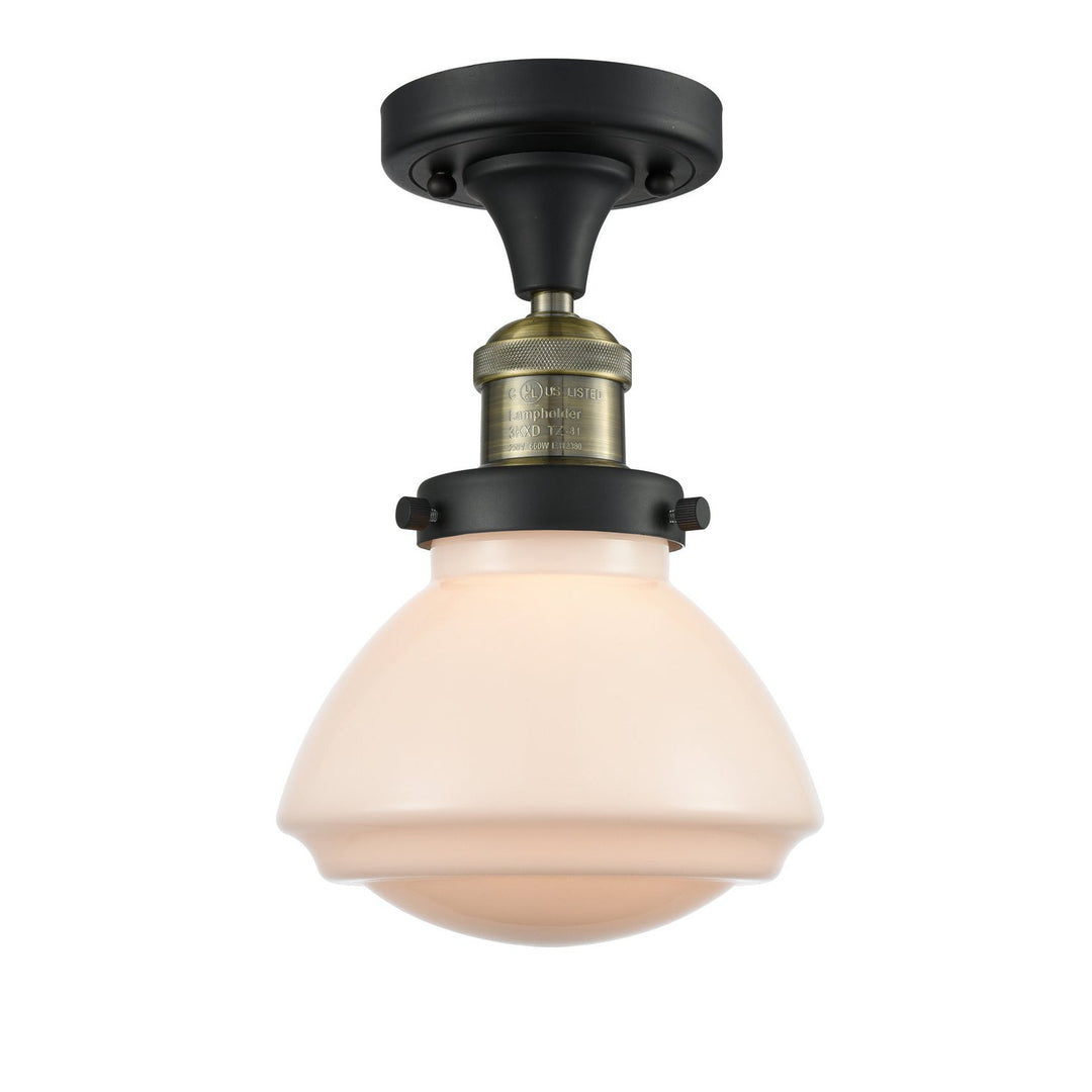 Innovations Franklin Restoration 517-1CH-BAB-G321 Ceiling Light - Black Antique Brass