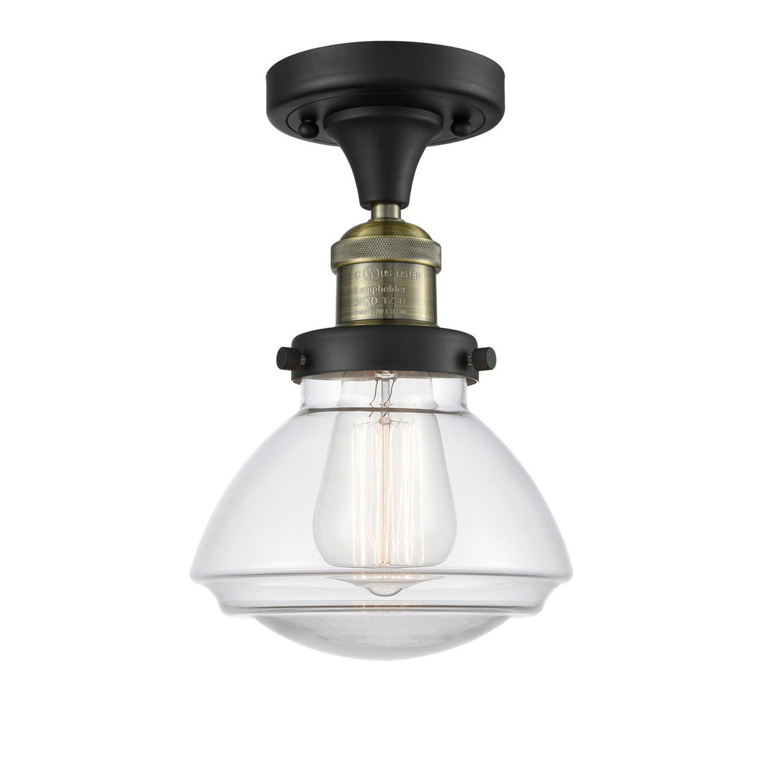 Innovations Franklin Restoration 517-1CH-BAB-G322 Ceiling Light - Black Antique Brass