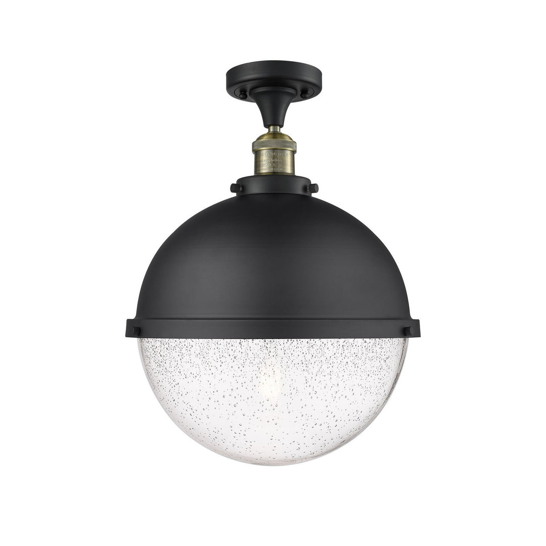 Innovations Franklin Restoration 517-1CH-BAB-HFS-124-BK Ceiling Light - Black Antique Brass