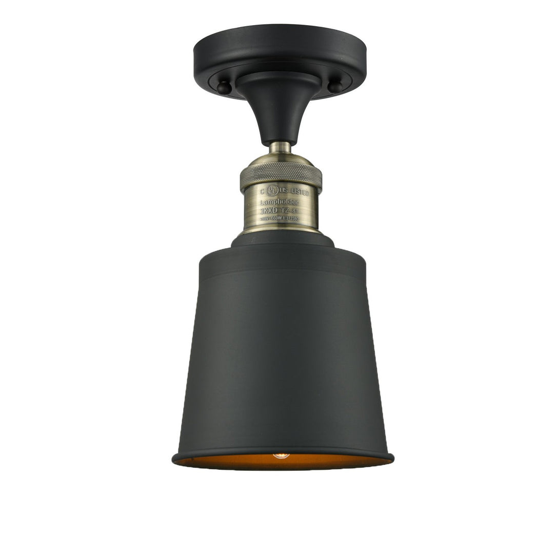 Innovations Franklin Restoration 517-1CH-BAB-M9-BK Ceiling Light - Black Antique Brass
