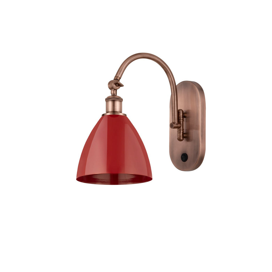 Innovations Ballston 518-1W-AC-MBD-75-RD Wall Sconce Light - Antique Copper