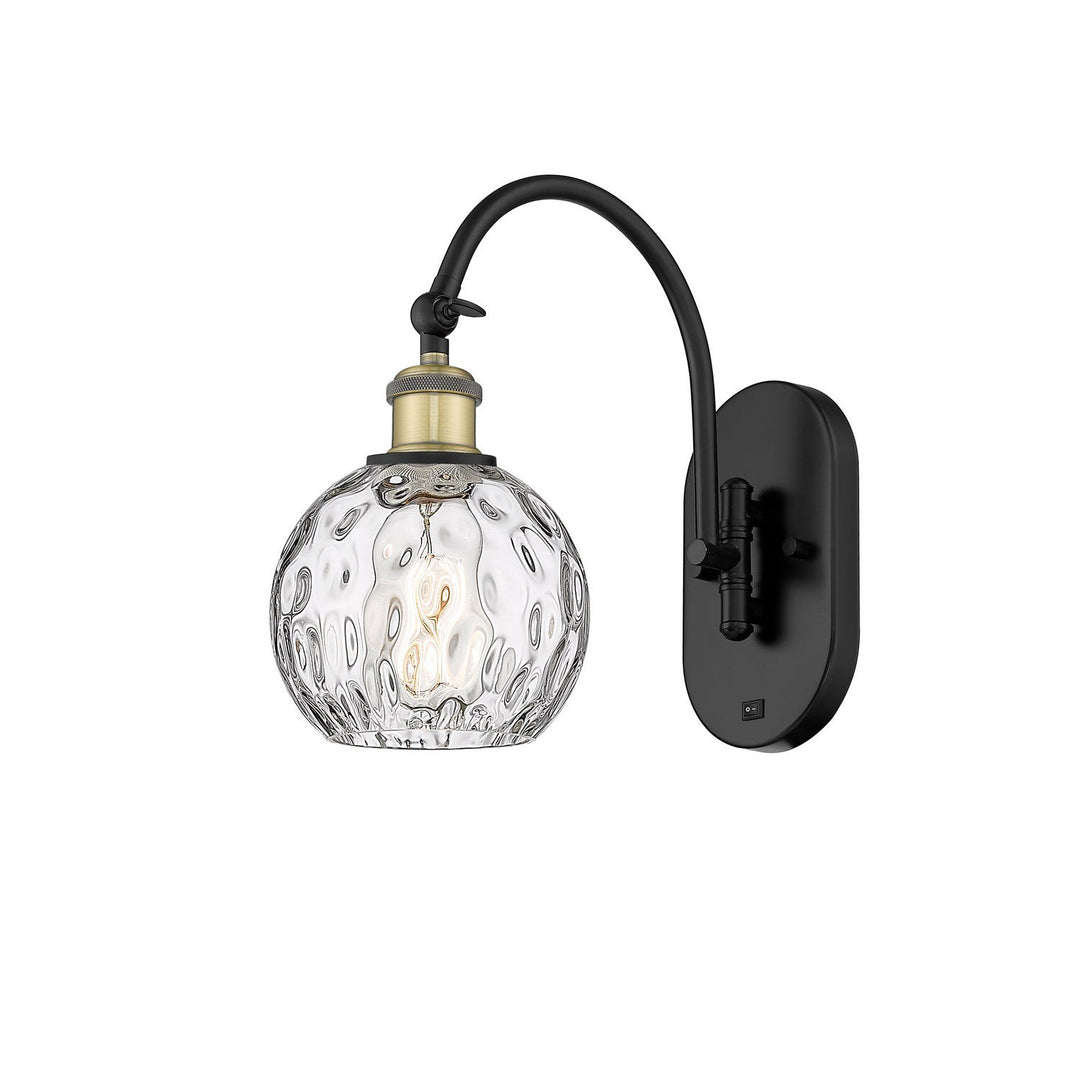 Innovations Ballston 518-1W-BAB-G1215-6 Wall Sconce Light - Black Antique Brass