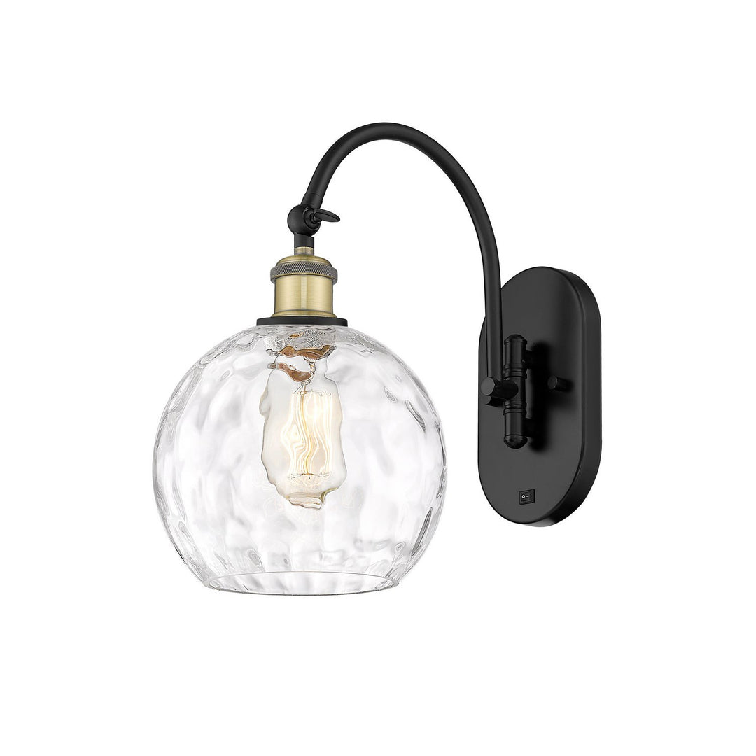 Innovations Ballston 518-1W-BAB-G1215-8 Wall Sconce Light - Black Antique Brass