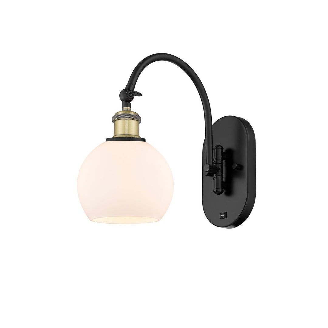 Innovations Ballston 518-1W-BAB-G121-6-LED Wall Sconce Light - Black Antique Brass
