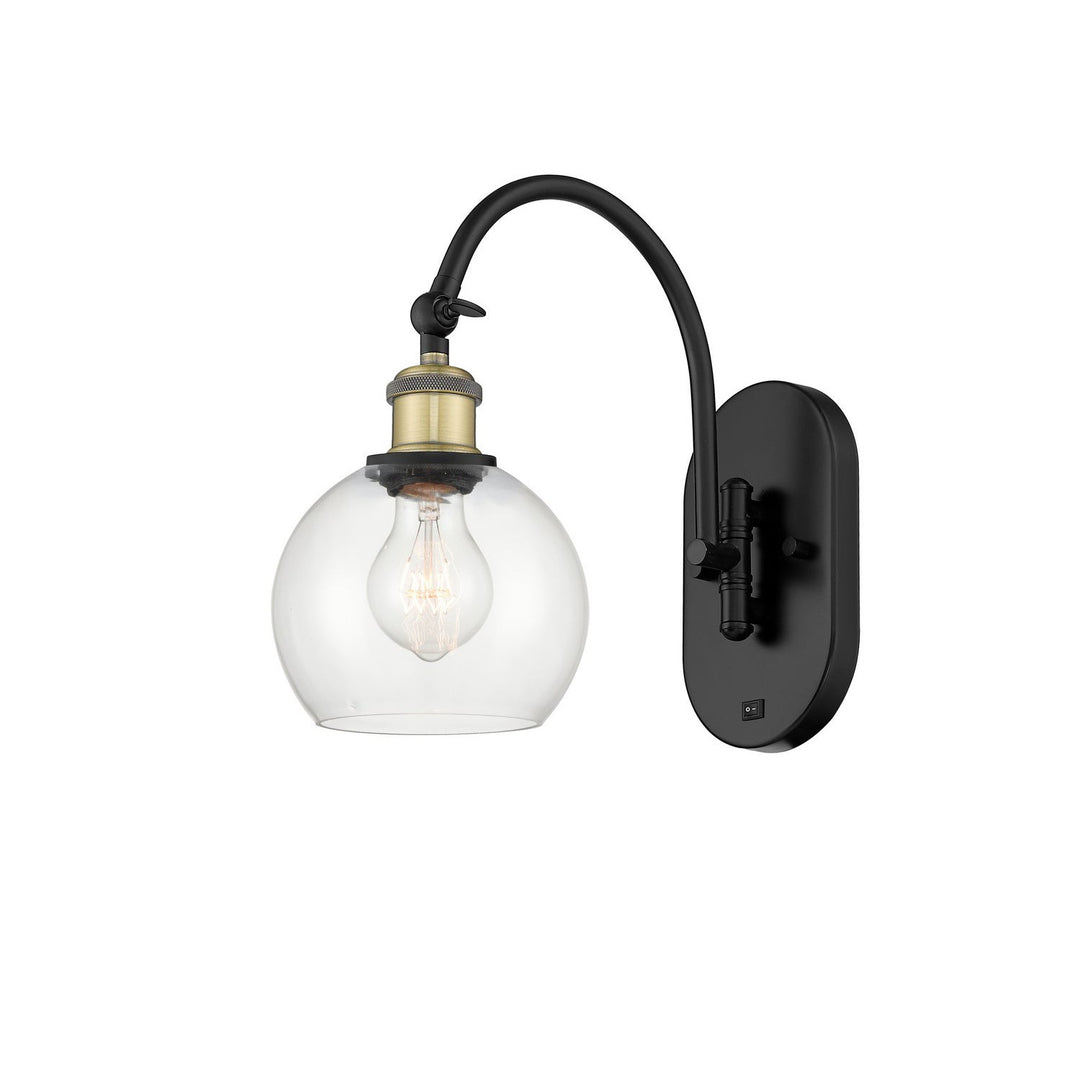 Innovations Ballston 518-1W-BAB-G122-6 Wall Sconce Light - Black Antique Brass