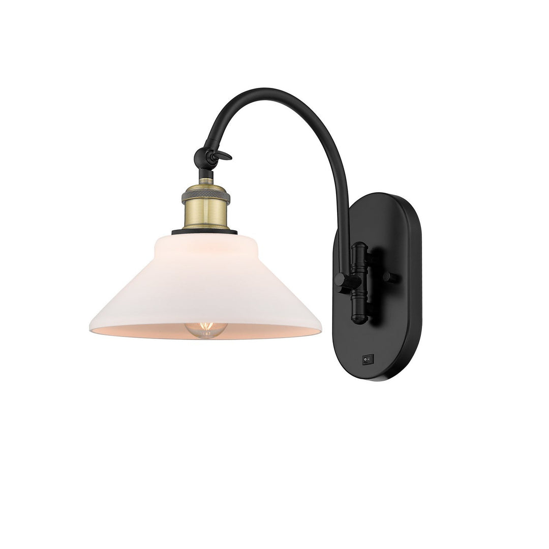 Innovations Ballston 518-1W-BAB-G131 Wall Sconce Light - Black Antique Brass
