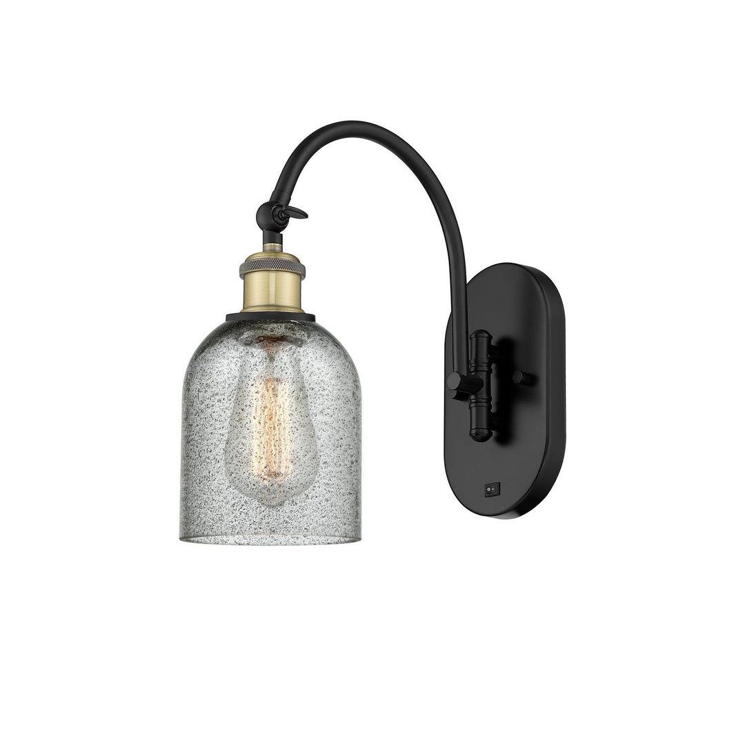 Innovations Ballston 518-1W-BAB-G257 Wall Sconce Light - Black Antique Brass