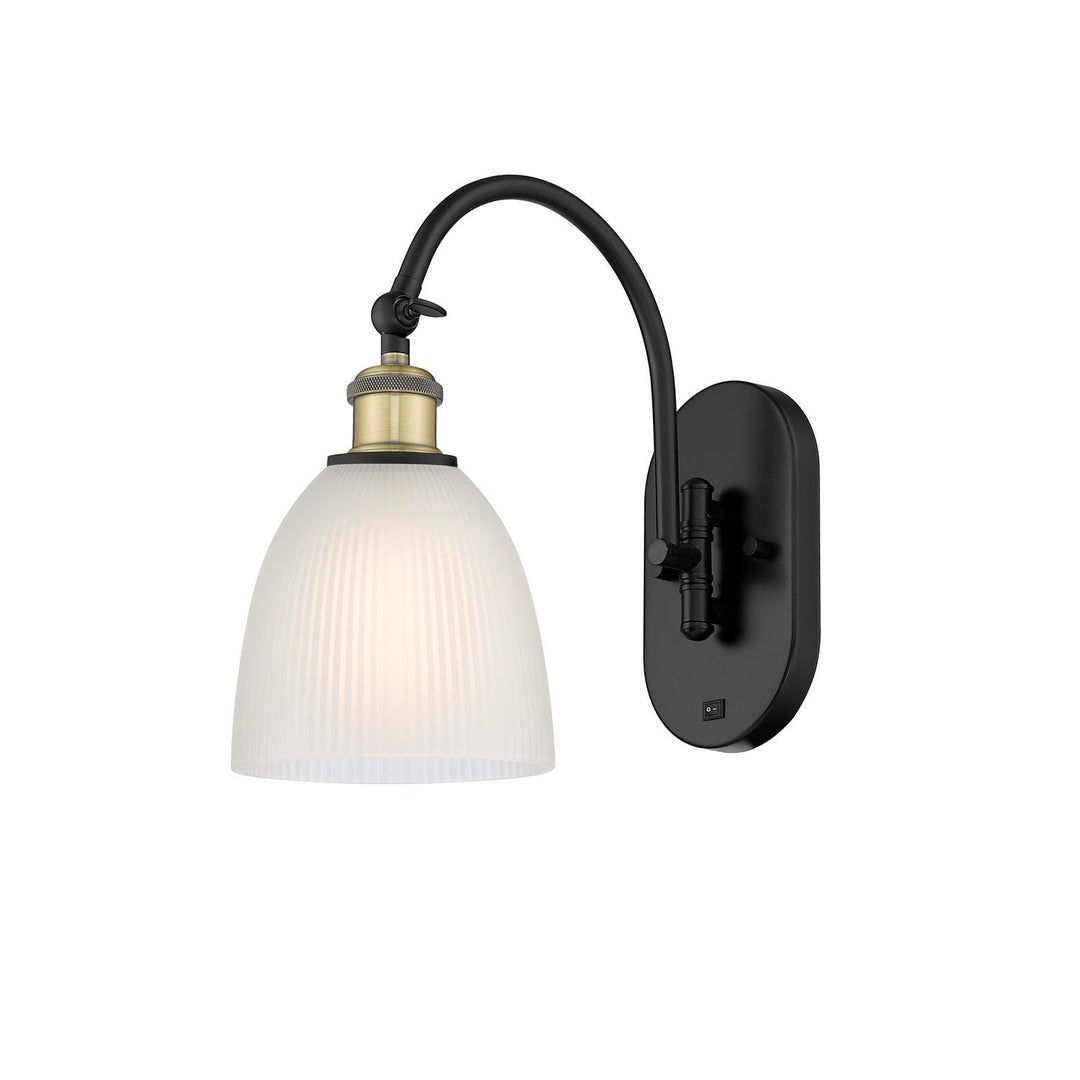 Innovations Ballston 518-1W-BAB-G381-LED Wall Sconce Light - Black Antique Brass