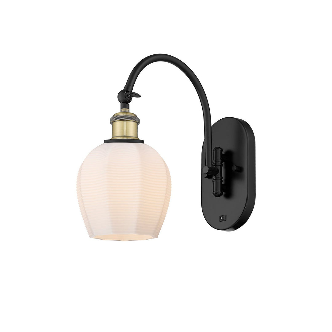 Innovations Ballston 518-1W-BAB-G461-6 Wall Sconce Light - Black Antique Brass