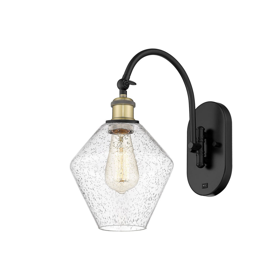 Innovations Ballston 518-1W-BAB-G654-8 Wall Sconce Light - Black Antique Brass