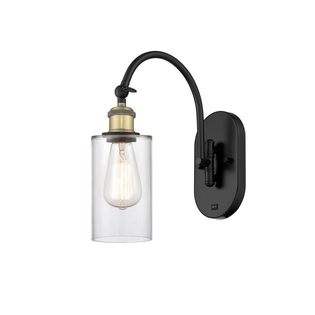 Innovations Ballston 518-1W-BAB-G802 Wall Sconce Light - Black Antique Brass