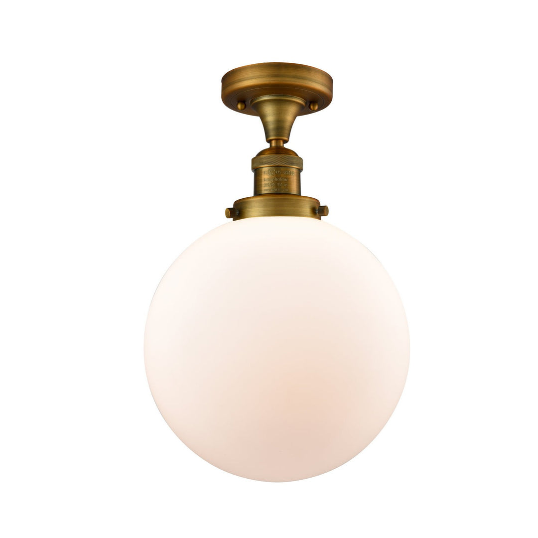 Innovations Franklin Restoration 517-1CH-BB-G201-10-LED Ceiling Light - Brushed Brass
