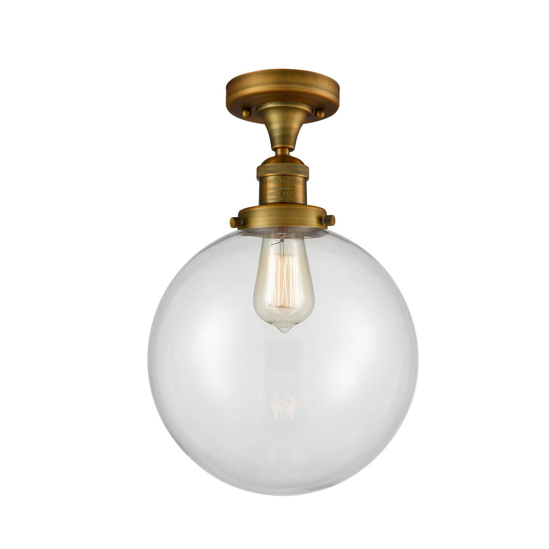 Innovations Franklin Restoration 517-1CH-BB-G202-10 Ceiling Light - Brushed Brass