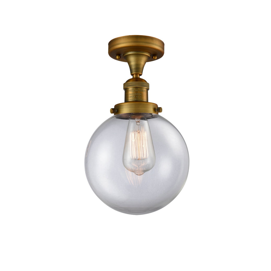 Innovations Franklin Restoration 517-1CH-BB-G202-8-LED Ceiling Light - Brushed Brass