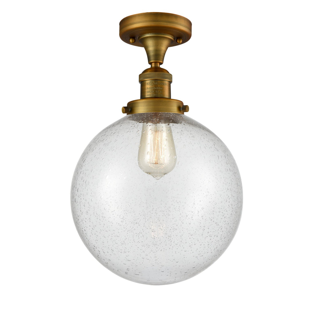 Innovations Franklin Restoration 517-1CH-BB-G204-10-LED Ceiling Light - Brushed Brass