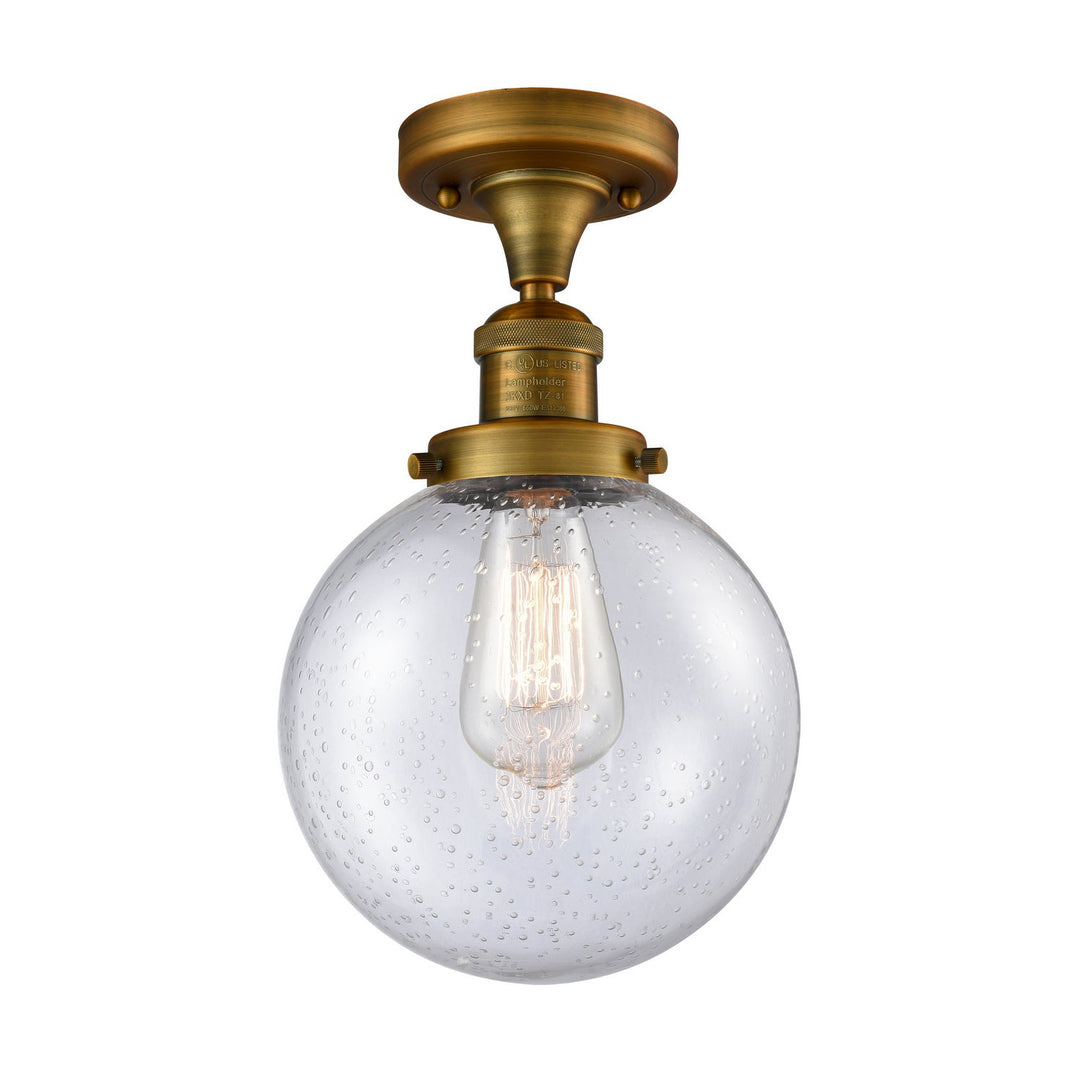 Innovations Franklin Restoration 517-1CH-BB-G204-8-LED Ceiling Light - Brushed Brass