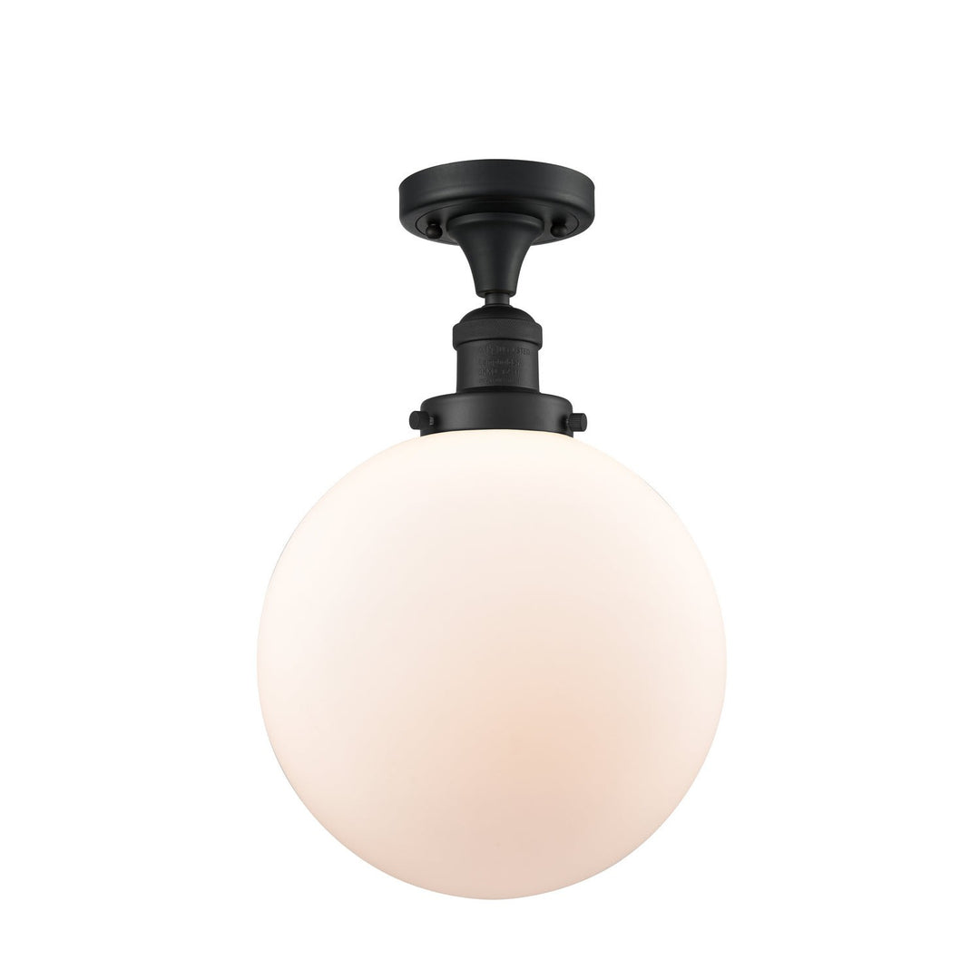 Innovations Franklin Restoration 517-1CH-BK-G201-10-LED Ceiling Light - Matte Black