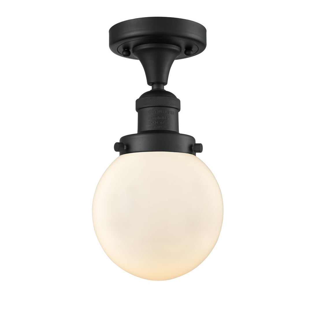 Innovations Franklin Restoration 517-1CH-BK-G201-6 Ceiling Light - Matte Black