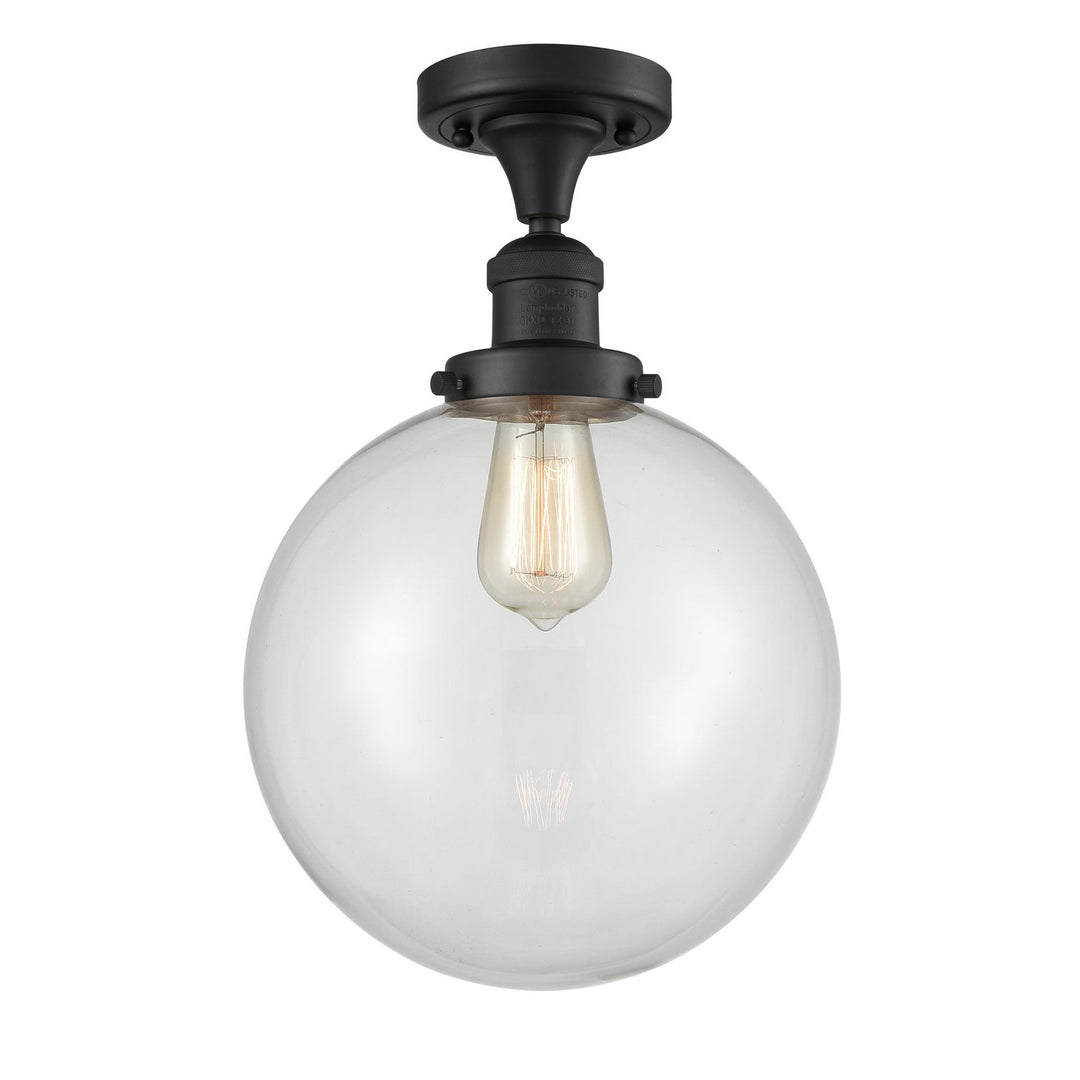 Innovations Franklin Restoration 517-1CH-BK-G202-10-LED Ceiling Light - Matte Black